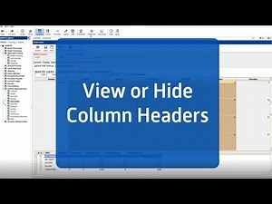 JobBOSS Tech Tip Tuesday: View or Hide Column Headers