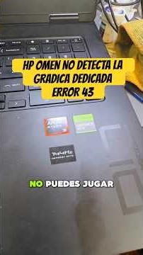 🔴 HP NO DETECTA LA GRÁFICA DEDICADA NVIDIA ERROR 43 #nvidia #gaminglaptop #notebooks