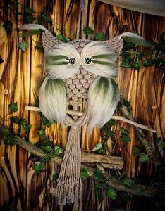 Makramee Eule Geschenk Deko - Etsy.de