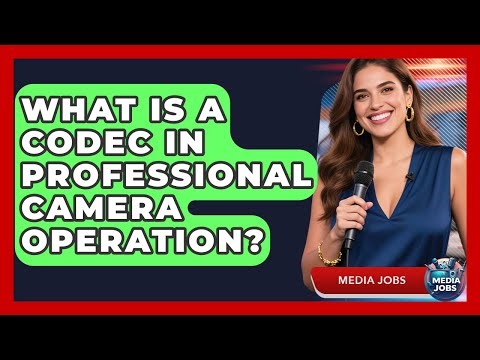 What Is A Codec In Professional Camera Operation? - Media Jobs