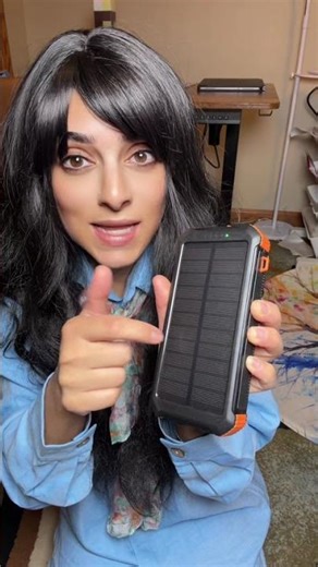 Never run out of power again ⚡ This 45800mAh Solar Power Bank keeps your devices charged even off
