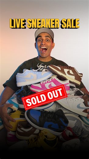 Amit Pandey • India’s Sneaker Expert & Culture Creator on Instagram: "Everything SOLD OUT 🔥 Live Sneaker Sale Jan 2026 is done 🌟 25 Pairs listed and gone within minutes Stay Tuned for Feb 2026 Live Sneaker Sale 👉 @smartkicksmarket ✅ Follow @smartkicksmarket and keep checking stories daily for the best deals {Live Sneaker Sale, Sneaker steal deals, Sneaker offers, Live streaming, Sneakerhead, Sneaker content, Sneaker Marketplace, Sneaker deals in India, Jan Live Sneaker Sale 2025, Sneaker Sale