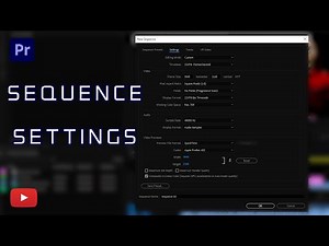 Adobe Premiere Pro Tutorial - 4k Sequence Settings and Export Settings