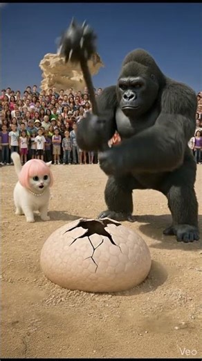 What’s going on with the snake’s swollen belly? #funny #cat #kingkong