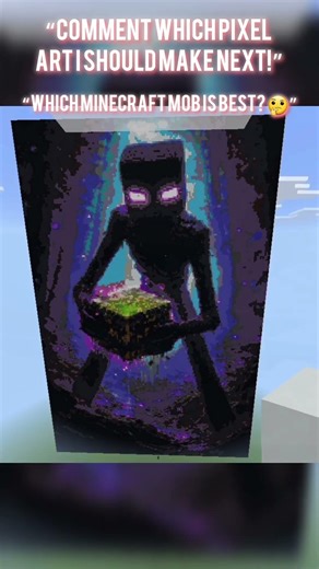 Minecraft Mobs in Pixel Art 🎨 | Creeper vs Warden vs Enderman vs Herobrine 😱