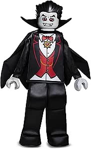 Disguise Lego Vampire Prestige Costume, Black, Small (4-6)