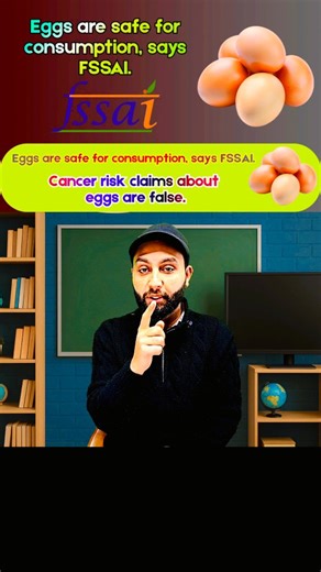 JK STUDY MATERIALS on Instagram: "Eggs are safe for consumption, says FSSAI. Cancer risk claims about eggs are false."