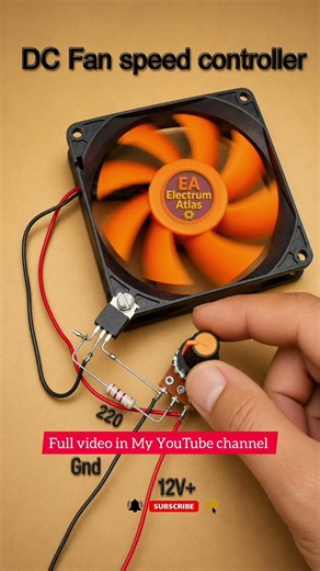 12V DC Fan Speed Controller #diyelectronics
