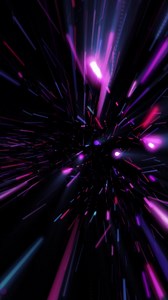 Download Vertical video - an explosion of glowing neon colored digital data particles swirling at high speed. Super fast particle animation. This exploding particles motion background is HD and looping. for free