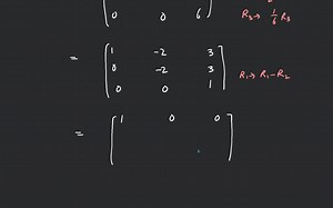 With the help of row operations, find the inverse of the follow... | Filo