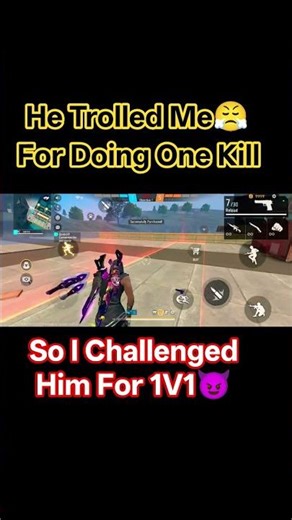 He Laughed at My One Kill… BIG MISTAKE 😤🔥#troll #freefire #freefiremax