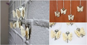 DIY Rustic Butterfly Decoration from an Old Book