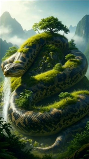 Nature Exploration: Giant python in Amazon mountain discovery 😨😨 😨 Amazon jungle #viral #wildlife