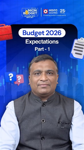 HDFC securities on Instagram: "What should investors expect from India’s Union Budget 2026? According to Mr. Devarsh Vakil, Budget 2026 could mark a final capex push before fiscal pressures tighten, with a lower deficit ratio even as absolute borrowing rises. Three signals stand out which is: - Capex - Fiscal math - Market expectations Here, Mr. Devarsh Vakil breaks down the Budget math, sectoral demands, and emerging policy trade-offs. Tap the link in bio, to get your detailed budget informatio