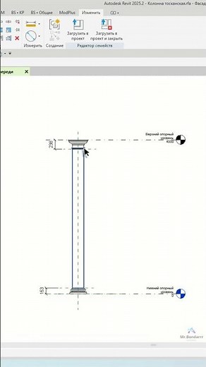 Autodesk Revit: Architectural Column #MrBondarrr #revit #autodesk #architecture #shorts #shortvideo