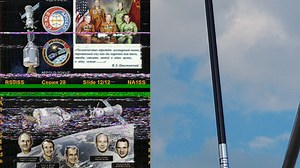 [无线电]玻璃钢天线 8600接收国际空间站下传SSTV（7.15）