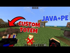 How to make custom totem in Minecraft 🤯😳 Java+PE/bedrock || #minecraft #video