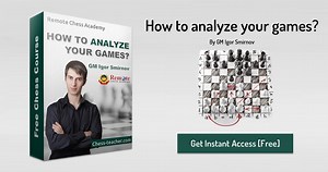 1K views · 13 reactions | Get the FREE training course "How to analyze your chess games?" and analyze like a PRO - https://goo.gl/LRUaLF After the study of this course, you’ll be able to analyze games like a PRO with the universal approach, and learn from your lost games. :) | Remote Chess Academy | Facebook
