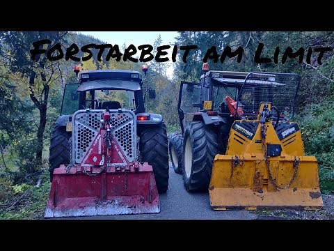 🌲 Waldarbeit auf 2 Rädern 🌲 Forstarbeit Extrem | Tajfun & Uniforest |