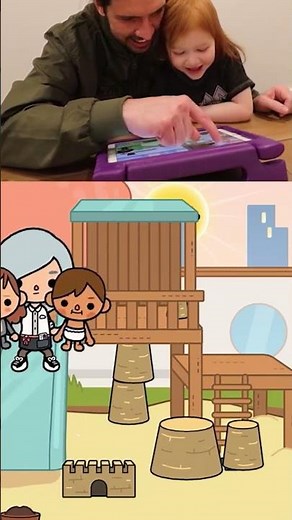 BABY ADLEY FLASHBACK!! Adley revisits TOCA BOCA with Dad and remembers how fun it was to play! 👶