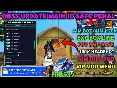 Free Fire Panel OB53 || Free Fire Mod Menu 100% Safe 😈 Free Fire Injector Safe ||