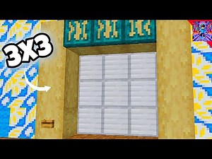 🚪Minecraft 3x3 Piston Door – Smooth & Compact! 🔥