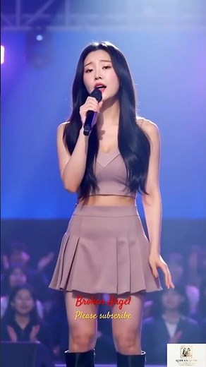 Beautiful Korean Girl Singing Broken Angel on Stage #shorts