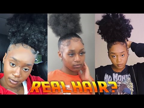 HOW TO MAKE YOUR DRAWSTRING PONYTAIL LOOK NATURAL