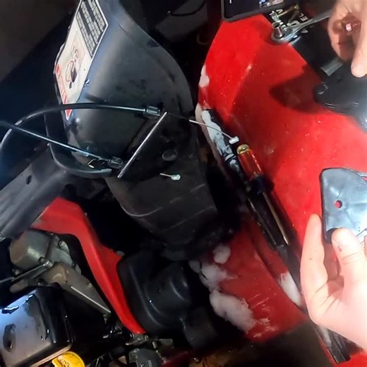 Chute tilt cable guide repair