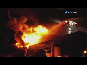 Fire ignites night sky as Madison chemical plant goes up in flames