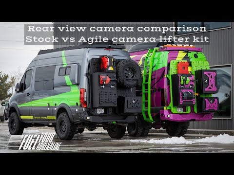 DOUBLE your Sprinter rear camera field of view now at ANY speed! Programming/lifter kit installed!