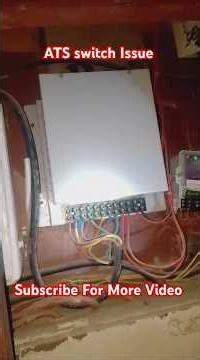 Ats Switch issue | Contactor Sound #ats #automation