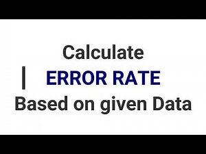 error rate