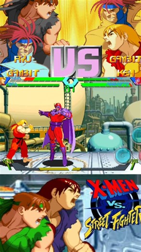 X-Men vs Street Fighter 💥 Insane Combo Madness | Arcade Classic #bestarcadegames #shorts #shortsfee