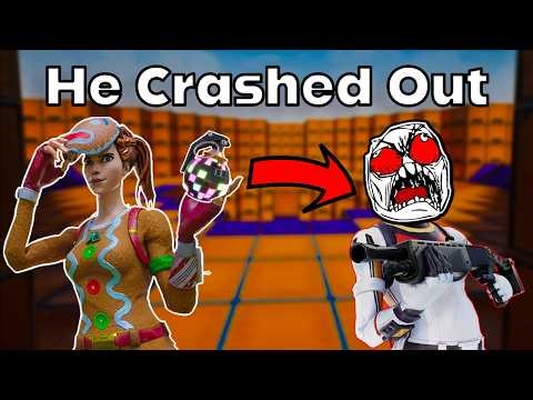 He Threw a Temper Tantrum Over Boogie Bombs... (Fortnite Trolling)