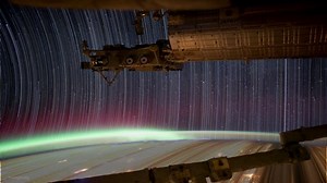 International Space Station Star Trail Time-Lapse