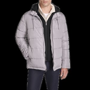 Kenneth Cole Men's Puffer Jacket with Bib
