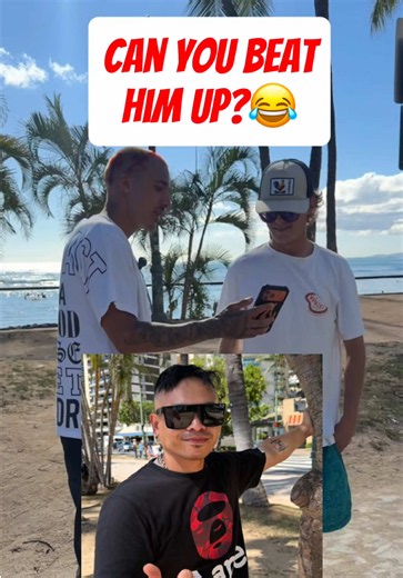 Can you beat him up?😂 #hawaii #trending #hawaiitiktok #waikiki #oahu | waikiki hawaii