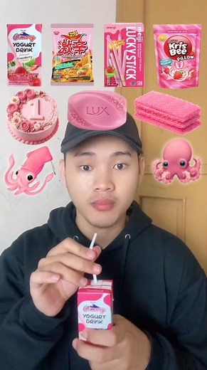 350K views · 1.9K reactions | CHALLENGE mukbang emoji pink  | Heyrul Umam | Facebook