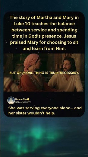 Martha Was Tired of Doing Everything Alone… Until Jesus Said This ✝️😭 #jesus #bingejesus #faith