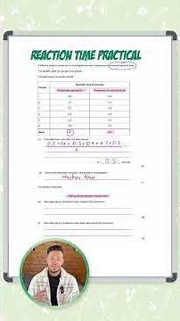 GCSE Biology: Exam Question | Reaction Time Practical