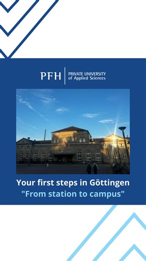 PFH Private University of Applied Sciences on Instagram: "Welcome to Göttingen! 🚉 If you’re arriving by train and heading to PFH for the first time, this video is for you. 🎓 We’ll take you step by step from the railway station to the university doors so you don’t need to worry about directions and can start your student journey stress-free. ✨"