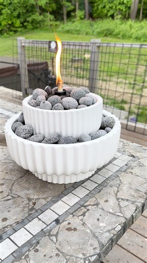 29K views · 209 reactions | The viral DIY fire bowl! Easy and beautiful mosquito repellent for your back porch #garden #diy #lifehacks This original video was produced by Network Media, Life with Coco, and Leon & LaCongo | Home Hacks & Easy Snacks | Facebook