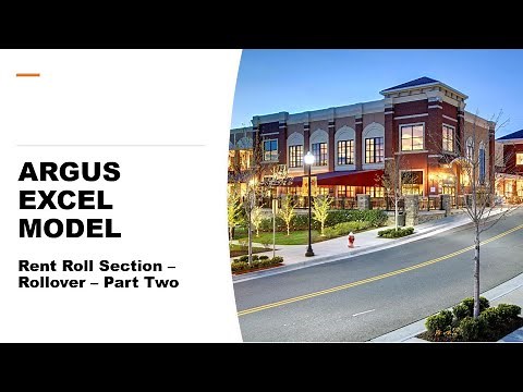 11 - ARGUS Excel Model - Rent Roll Section - Rollover - Part Two - Real Estate Financial Modeling