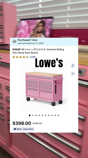 Replying to @PinkyS674A lovely all the Kobalt workbench and tool boxes I bought at @Lowe’s #kobaltminitoolbox 🩷🩷🩷 #kobalt #pink #workbench #kobalttools #creative #diy #boutiqueowner #smallbusiness #smallbizstuff #chicago #chicagotiktok #boutiquelife #smallbusinesscheck #fyp #pink #fyppppppppppppppppppppppp