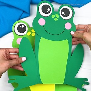 215K views · 11K reactions | Keep the kids busy with this frog puppet craft that's great for pretend play. Get the printable template on the blog. | Simple Everyday Mom | Facebook
