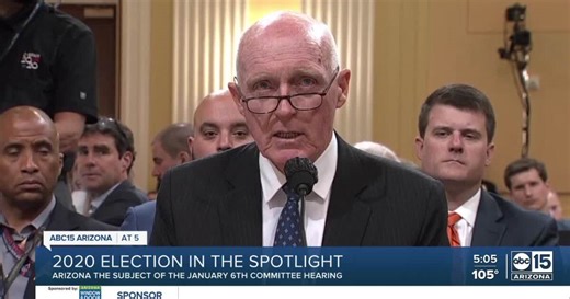 Arizona Speaker of the House Rusty Bowers testifies to January 6th Committee