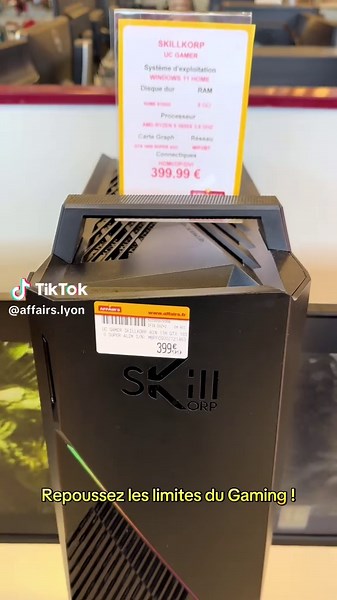 SKILLKORP UC GAMER🎮 AMD RYZEN 5 3600X 3,8 ghz GTX 1650 SUPER 4 go Nvme 512 go Ram 8 go Windows 11 Home