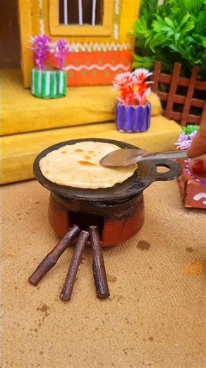 Miniature Chapati Recipe #chapati #minicooking #shorts