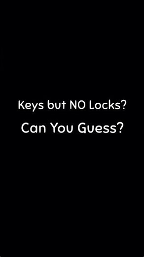 I Have Keys But No Locks — Can You Guess? 🤔 | Quick Riddle #ytshorts